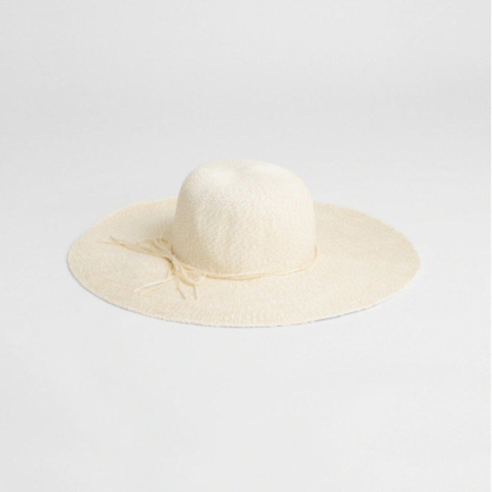 GAP Factory Beige Tie Straw Hat